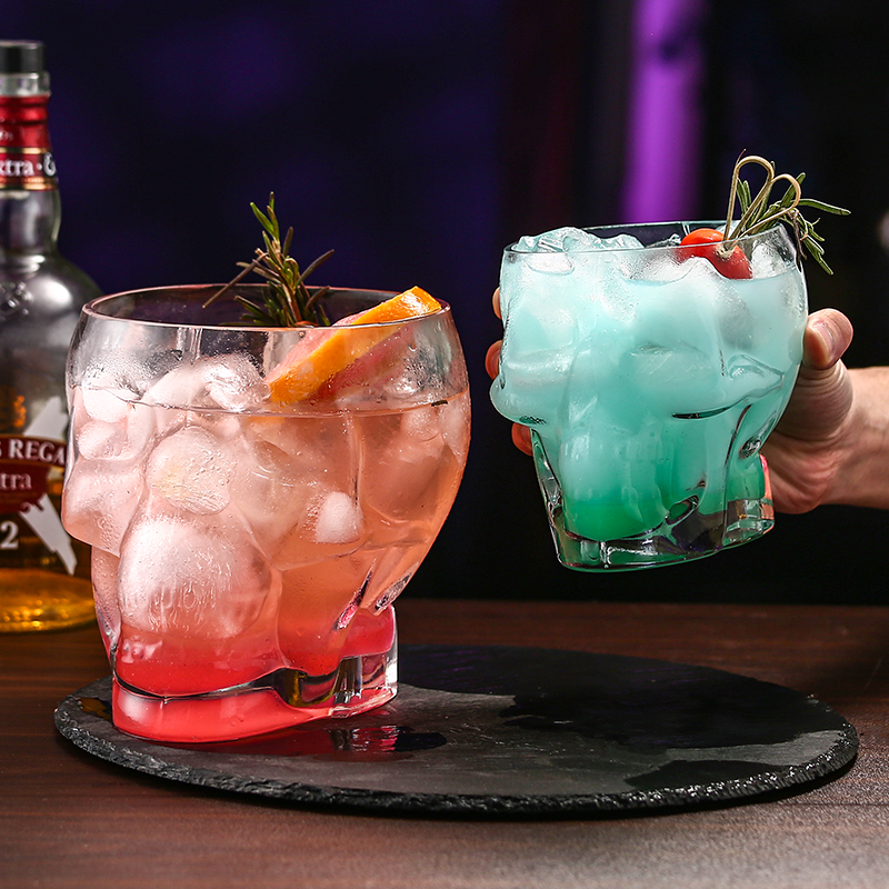 Skull Cup Glass Skulls Skull Head Share Cup Creative Wine Glass TKV Bar Special Cocktail Glass Special Drinking Side Cup