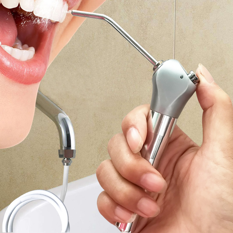 Stainless steel punching machine portable water floss to pick up tap Oral cleaning teeth Tooth Wash Stones Carry-on