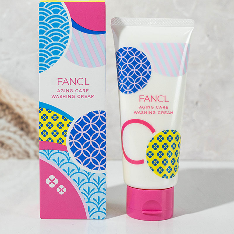 Spot Japanese original FANCL Collagen Repair Moisturizing Wash Face Milk Wash Face Cream 90g Pregnant Women Available Summer Qualification