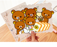 Japanese Rilakkuma cute glue cartoon waterproof sticker accessories mobile phone protective case iron-absorbing refrigerator magnet magnet sticker soft magnetic