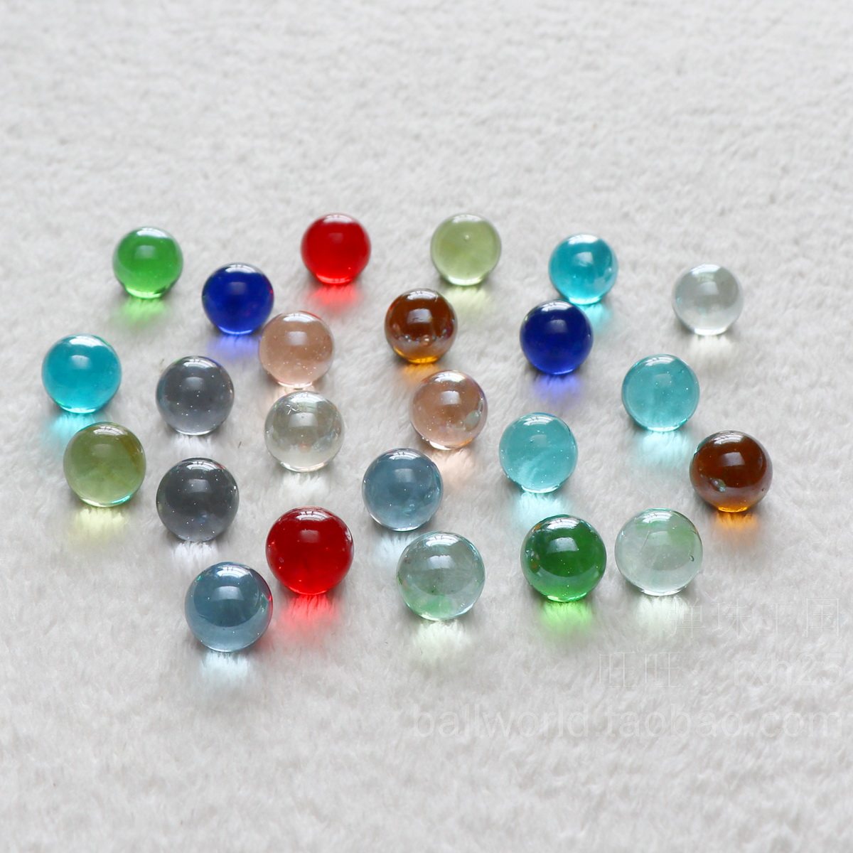 Solid color 16mm glass beads Marbles Decorative glass beads Childhood
