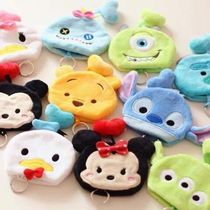 Cute cartoon plush key cover key chain Mickey Minnie Duffy and other key ring pendants