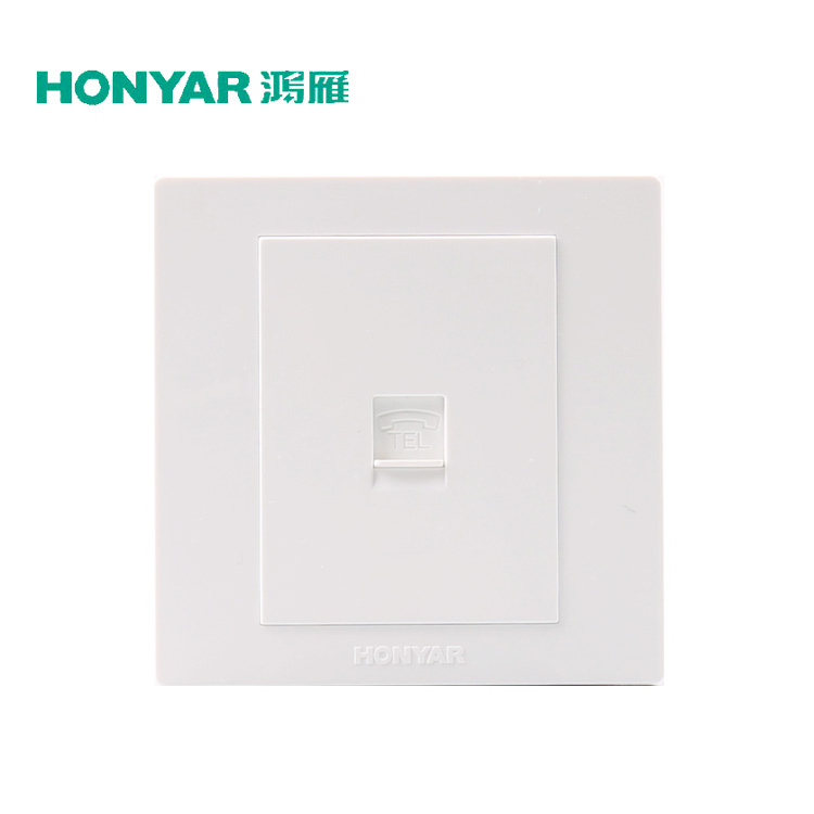 Hon Goose Electrician Wall Switch Socket New Pleasant X86 Phone Socket Panel Telephone Socket Weak Electric Socket