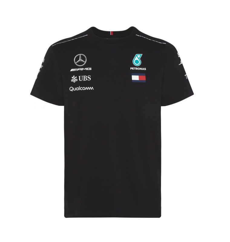 F1 new Mercedes AMG team racing suit T-shirt round neck short-sleeved shirt car work clothes off-road golf