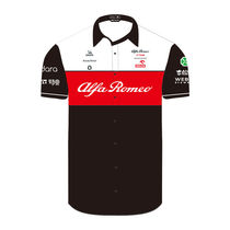 2022 F1 racing suit Alpha Team shirt mens summer short-sleeved lapel clothing is sweat-wicking breathable and comfortable