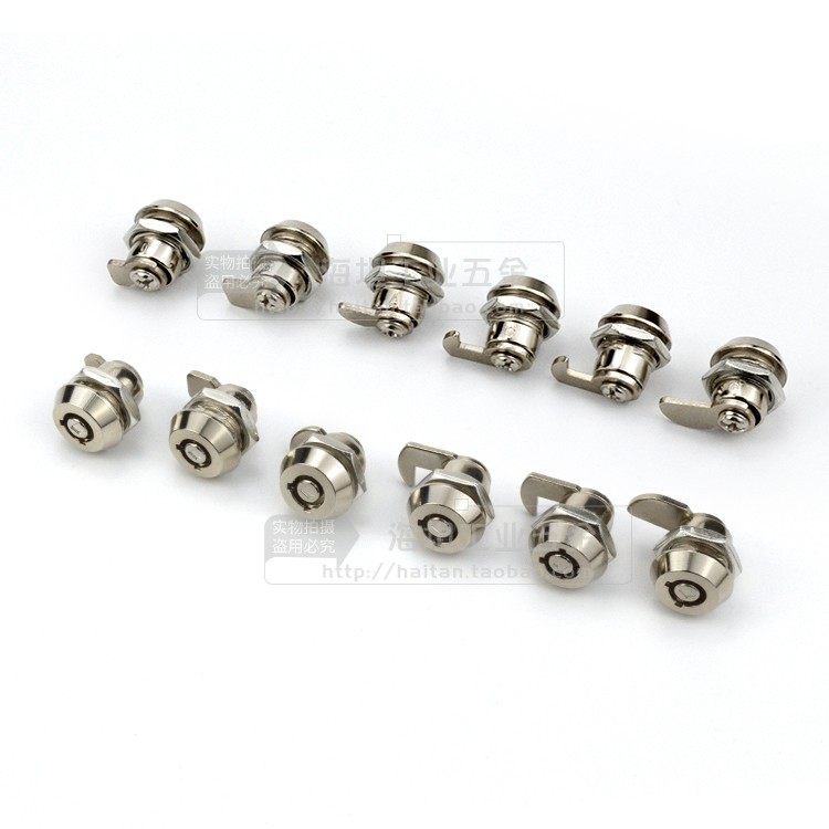 Drilling M12-11mm small plum blossom tumbler turn tongue lock attendance machine small lock MS106 advertising light box small round lock