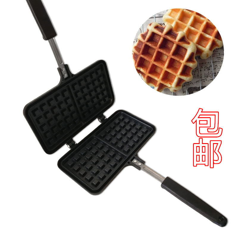 Household waffle mold lattice cake machine Gas waffle muffin baking tray waffle embossed quiche pot