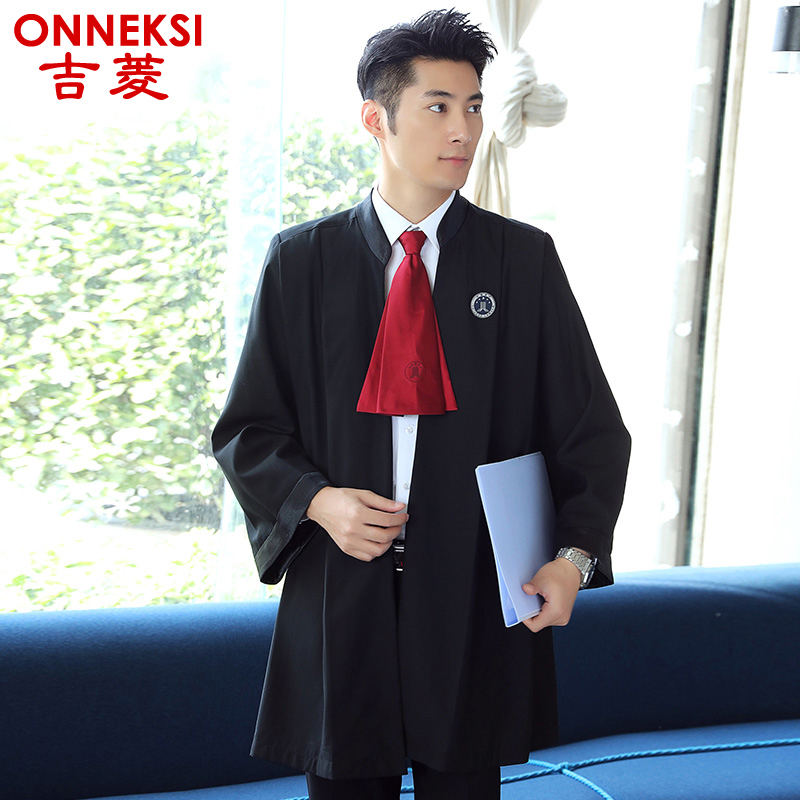 Men Standard Lawyer Uniform Uniform 2019 New Model Tòa Đen hành chính Luật sư Gown