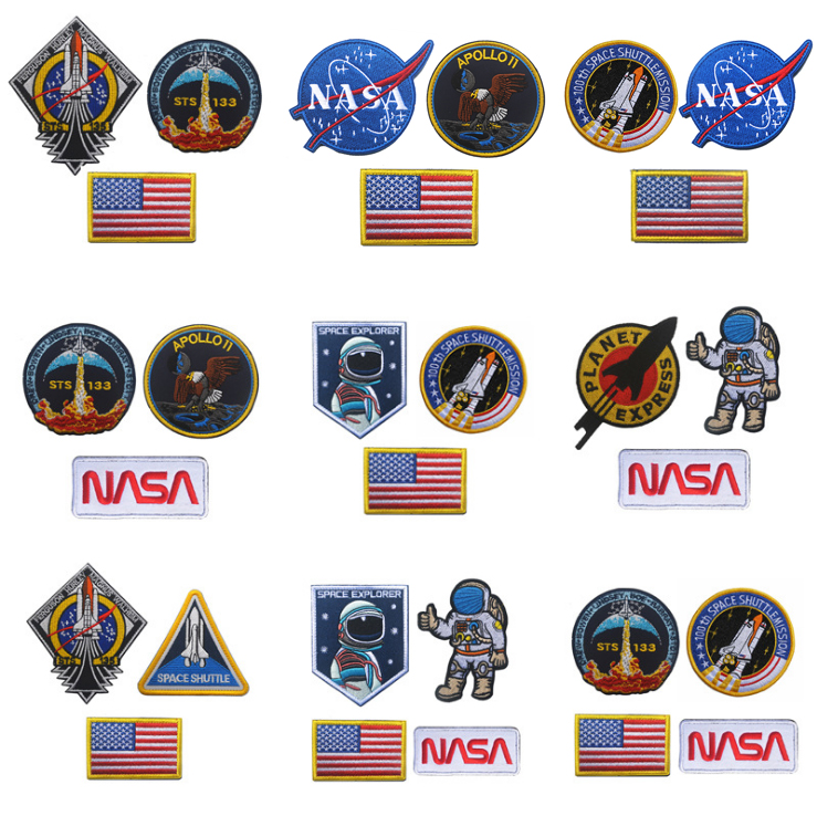 Embroidered Velcro badge NASA NASA astronauts outsourced with armband patch patch badge