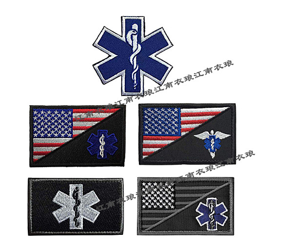 International Rescue Life Star EMT Medical Cross Chapter Amazon Spot Medic PATCH Embroidery Badge
