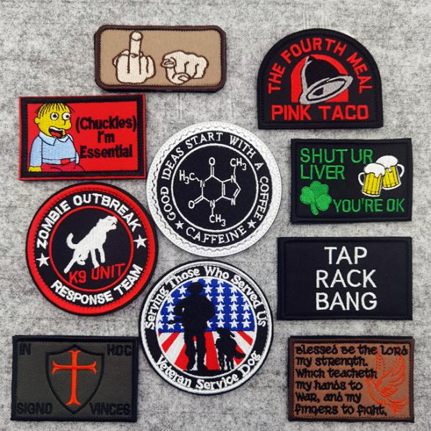 Fun patch K9UNIT PATCH service dog round armband English stickers DIY embroidery magic stickers
