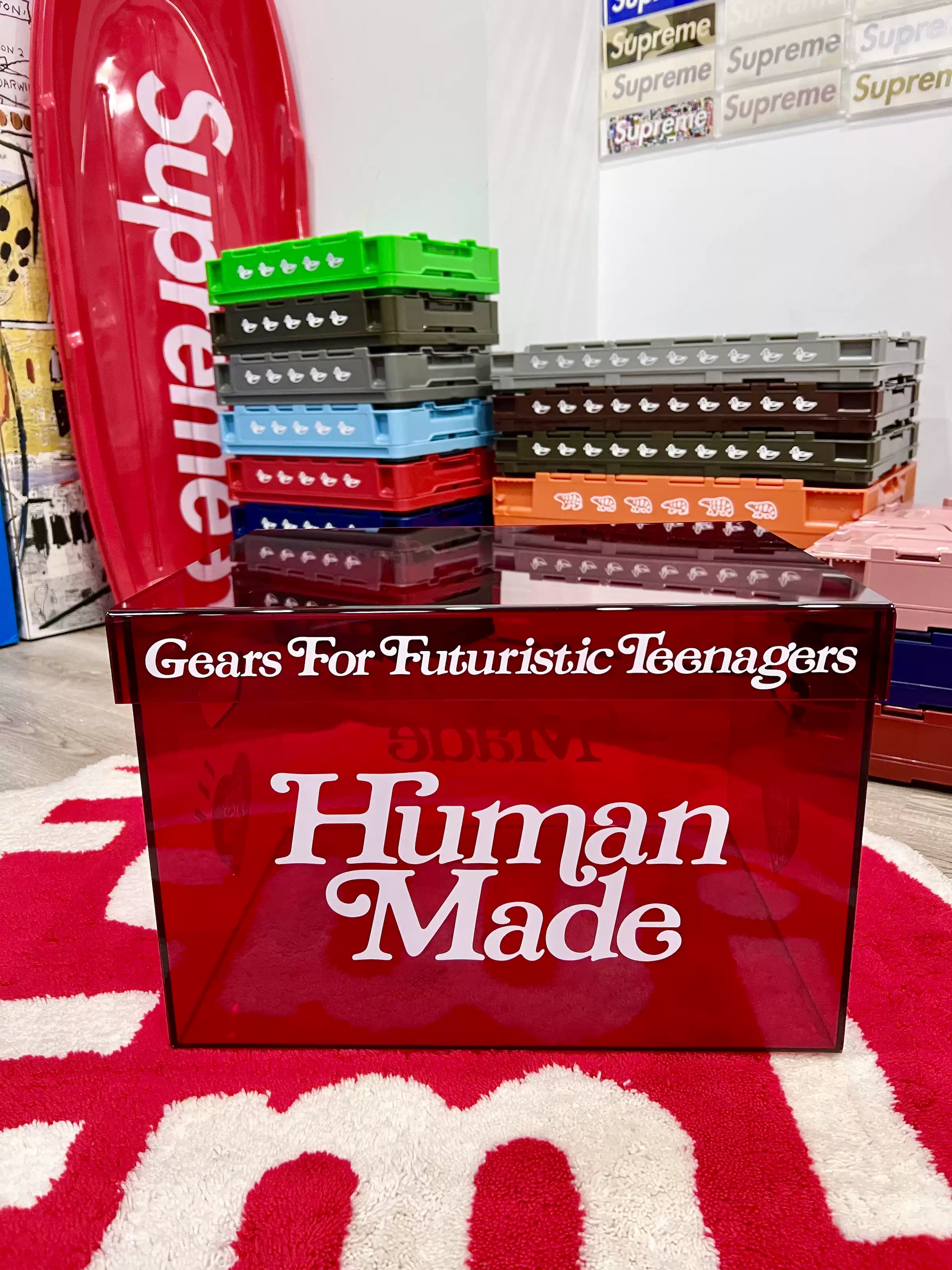 现货】Human Made GDC ACRYLIC FILE BOX 亚克力透明收纳箱