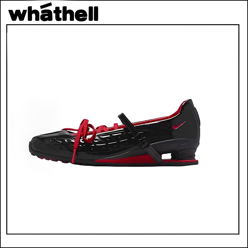 Nike Shox Z Calistra Labelhood Comfortable Fit Black and Red Mary Jane Shoes Nike Shox Z Calistra Labelhood Comfortable Fit Black and Red Mary Jane Shoes