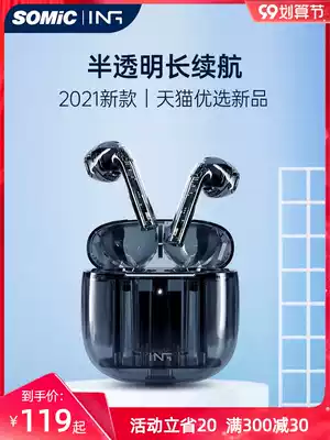 Sonic master MX503SP Bluetooth headset 2021 New transparent high-value wireless long standby battery life half-in-ear non-sensitive sound quality super typeec charging interface