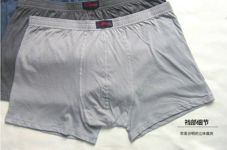 Langsha nam cotton boxer chất béo lớn 佬 đồ lót sợi tre lỏng cộng với phân bón để tăng chất béo người thêm quần short lớn