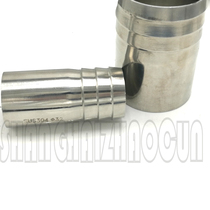 Stainless steel sanitary welded skin joint Single scalp joint Bamboo pagoda skin pipe joint 304 welded pagoda joint