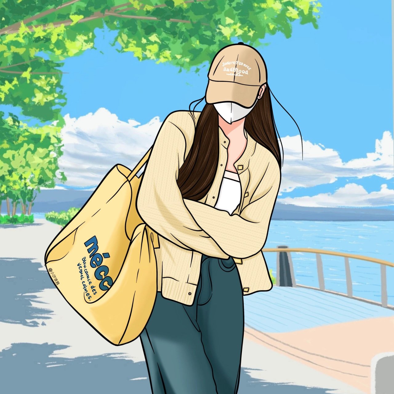 鹭梵手绘立体海报