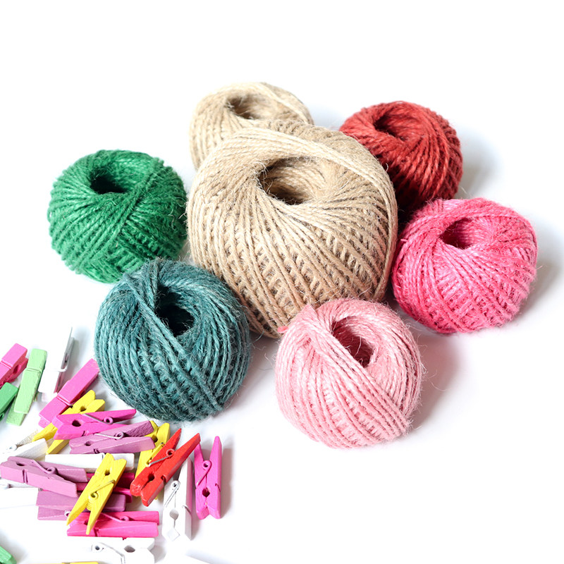 Hemp Rope Romantic Wall Handmade Wall Natural Color Photo Wall Decoration 100 Hitch Rope Hanging Tag Nursery Handmade Accessories Rope