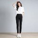 ພາກຮຽນ spring, Summer ແລະດູໃບໄມ້ລົ່ນ waist ສູງ Elastic Slim Fit ຕີນຂະຫນາດນ້ອຍຂອງແມ່ຍິງບາດເຈັບແລະ