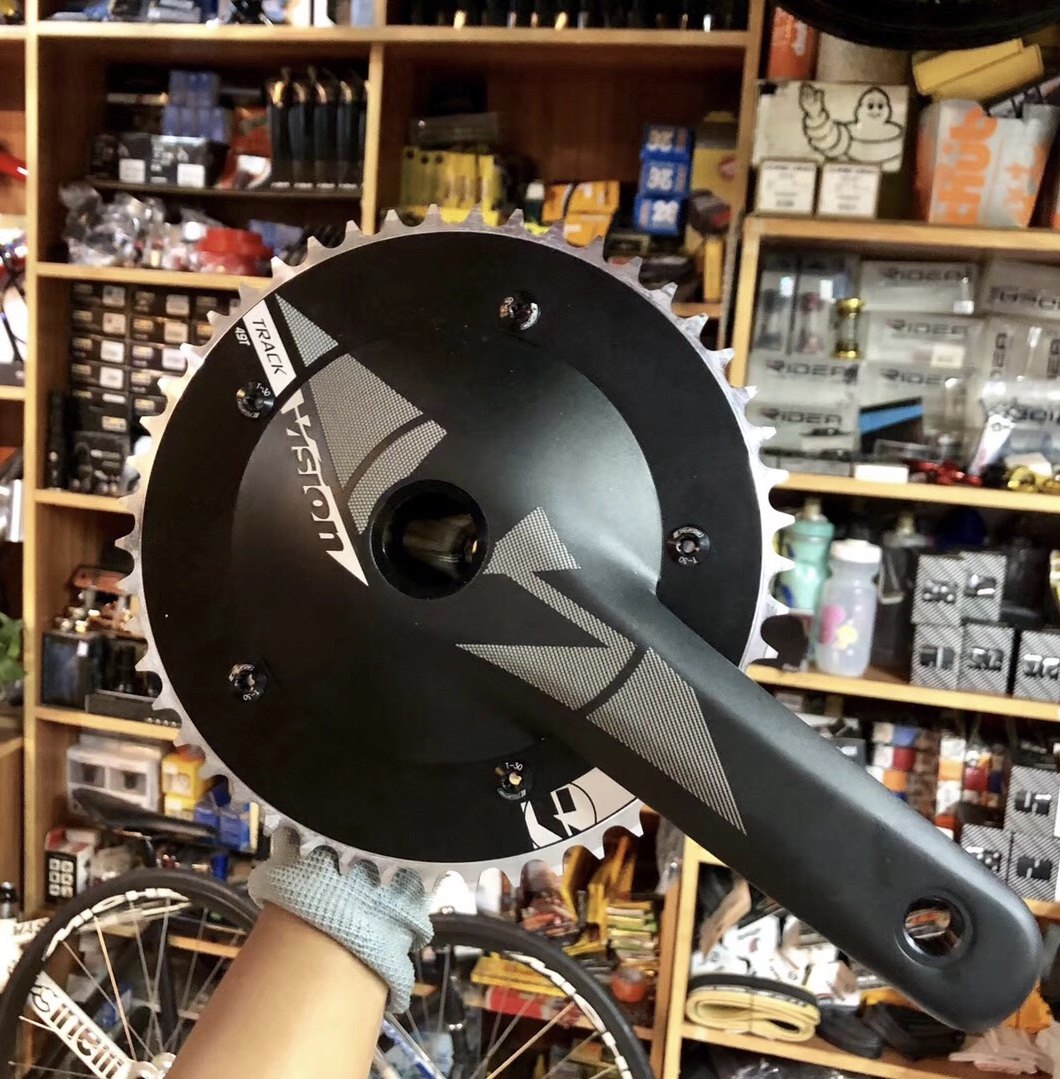 VISION closed large fluted disc hollow integrated large fluted disc dead flying single speed large fluted disc TRACK (with middle shaft