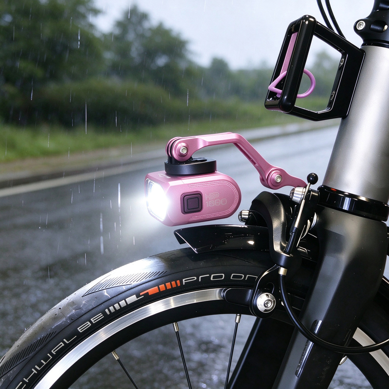 Fuyao Xiaobu Suspension-Mounted Front Light Compatible with Yingbu/Guobu Folding Bicycles, Remote-Controlled Magnetic Tail Light Set