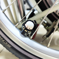 Fuyao suitable for small cloth bicycle tire valve core cap bubble cute Daruma doll beautiful mouth valve cap