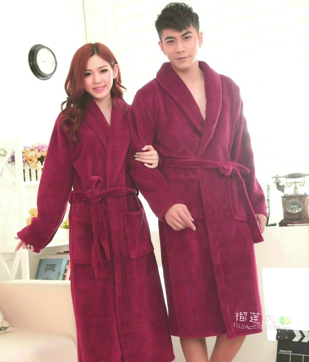 Áo choàng tắm lớn chất béo mm cộng với phân bón XL 200 kg 300 kg nam giới san hô flannel flannel áo choàng chất béo anh trai quần áo ngủ nữ