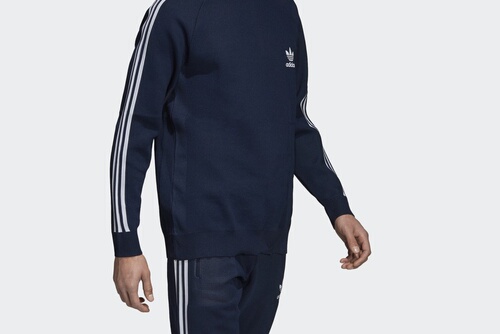adidas Thành phần tái chế - Đen - Áo nỉ cổ tròn - Phong cách sống | adidas  Official Shop