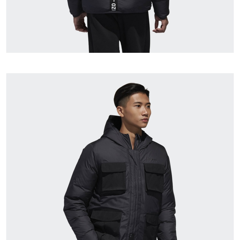 Adidas chính thức adidas neo M PK MIL DW JKT nam xuống áo khoác DU2393 - Thể thao xuống áo khoác áo phao cổ lông nam
