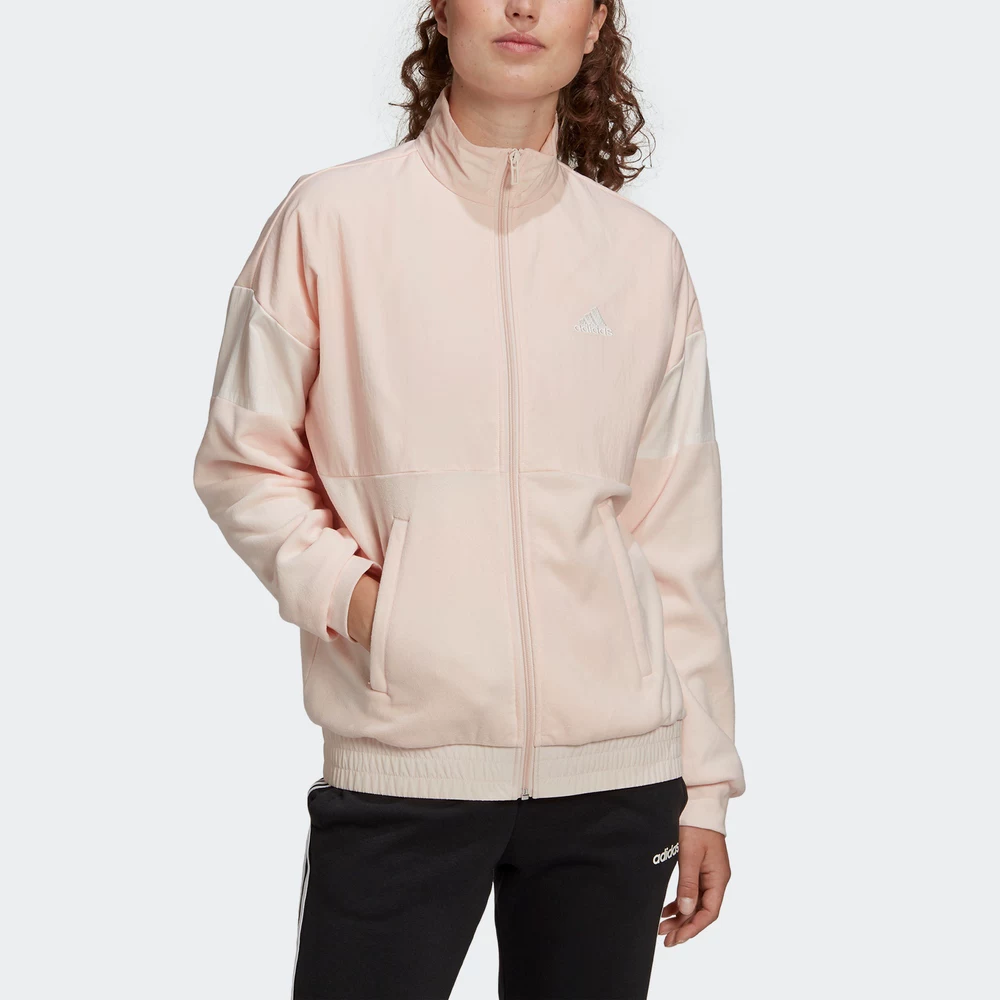 Плотная бархатная куртка с молнией Adidas, согревающая