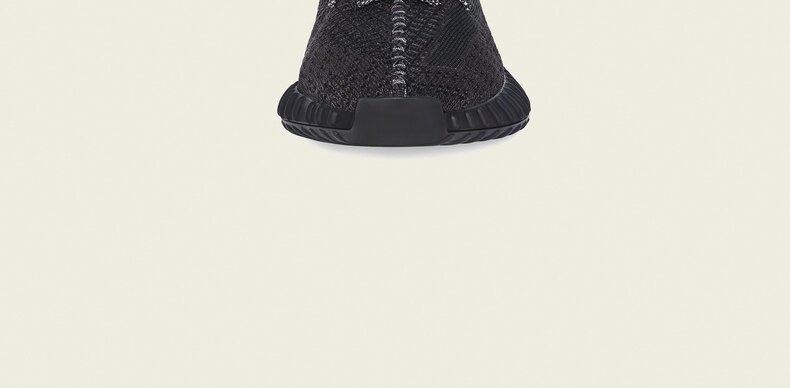 阿迪达斯 YEEZY 350 V2 黑天使 鞋带反光版 男女运动鞋 图5