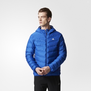 528元包邮  adidas 阿迪达斯 JACKETDOWN BQ4157 男子轻薄羽绒服 +袜子