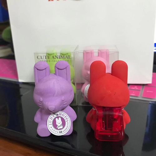 Multi-function rabbit shape eraser+pencil sharpener School artifact Toy Stationery Gift collection