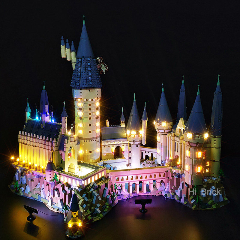 HiBrick lamps are suitable for Lego 71043 Harry Potter Hogwarts Castle Assembled Building Blocks Toys