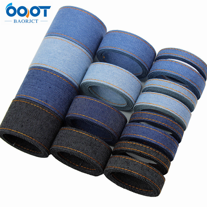 Pressed Fabric Strips, Webbing, Double-Sided Denim Fabric, Ribbon, Hair Accessories, Bow, Pet Collar Materials, Accessories, DIY Handmade