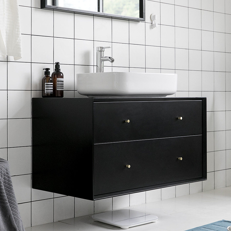 Japan-style Log Nordic Minimalist Style Solid Wood Oak Bathrobe table Kitchen Sink Wash Table Suspension Customised