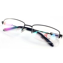 Counter rongzi Banyan alloy half frame mens sheet mens glasses frame mens R3769