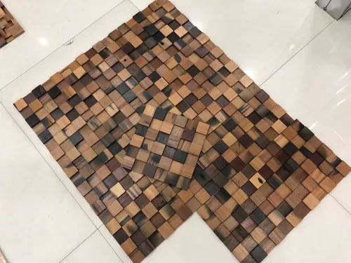 Новый древний корабль деревянная мозаика фоновая стена экологически чистый старый корабль деревянная мозаика вход в бар отеля деревянный отделочный материал