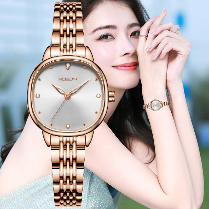 Lawston watch women's famous brand 2022 new retro simple light luxury fashion starry sky blue surface small square watch