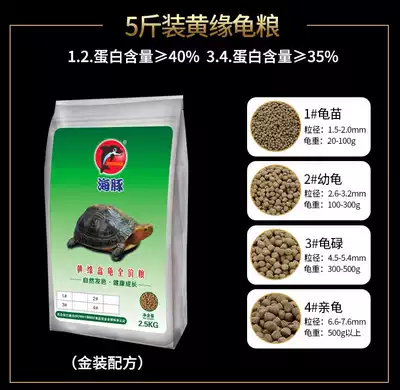 Yellow edge turtle feed money turtle Anbu semi-water turtle grain closed shell turtle food dolphin turtle grain farm special turtle feed