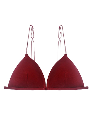 内衣狂世家前扣美背三角杯内衣bralette性感红色文胸女无钢圈-淘宝网