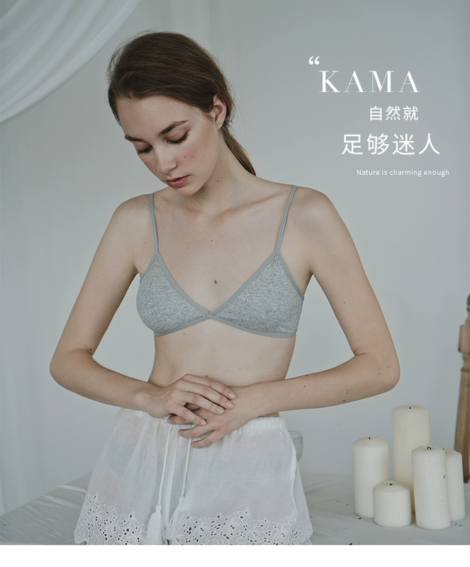 Đồ lót gia đình điên quàng qua vai dây mảnh cup áo ngực thoải mái không có bralette nữ đồ lót