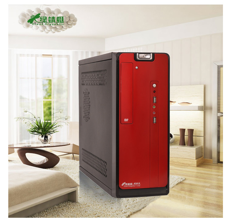 Youze Green Dragonfly 202 Mini Small Computer Case Vertical Horizontal Dual-Use Large Board Large Power Large Graphics Card