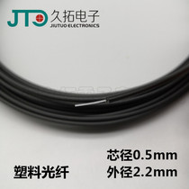 Imported plastic fiber optic cable 650nm wavelength diameter 0 5*2 2 single-core fiber dual-core fiber