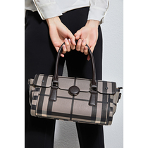 2022 New OL Commuter Large Capacity Grprint Series Square Cross Section Boston Pillow Bag Handbag single shoulder bag