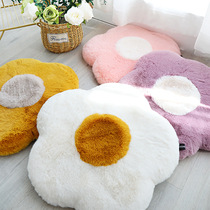 ins poached eggs Nordic plum cushion imitation rabbit hair memory cotton lazy plush chair cushion butt mat tatami mat mat