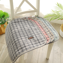 Climbing home wash cotton seat mat home fabric cotton quilted non-slip chair Mat with strap foreign trade quality