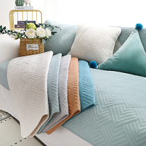 Youran cotton non-slip sofa cushion simple modern living room plain sofa cover towel customized sofa cover custom shaped