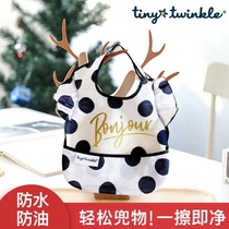 tiny twinkle baby eating bib smock childrens eating bib baby bib silicone thin saliva napkin