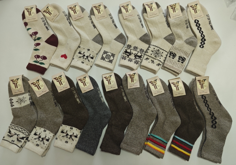 Mongolia Tod Brand 100% Wool Socks for Men and Women, Mid-Calf Socks, Thickened Wool Socks, Size 37-39